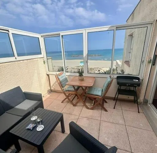Grand Large Appartement Terrasse Front De Mer Barcares